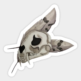 Leopard skull Sticker